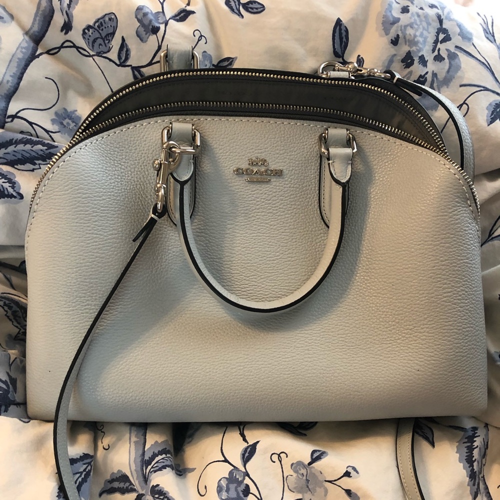 Light blue Coach purse